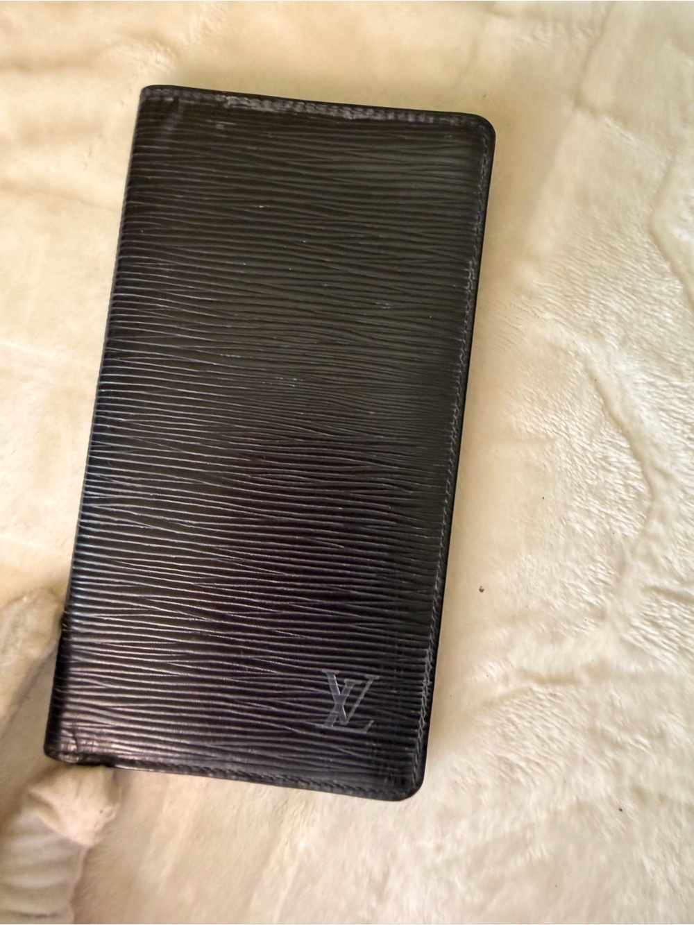 Louis Vuitton Black Epi Leather Long Wallet